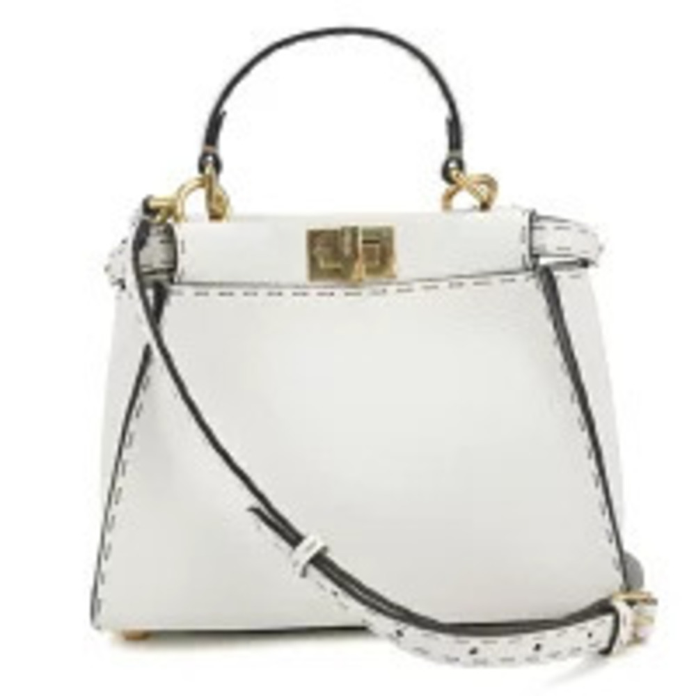 Fendi Handbag Peekaboo White Bag